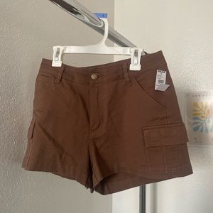 Brown cargo shorts from tillys!